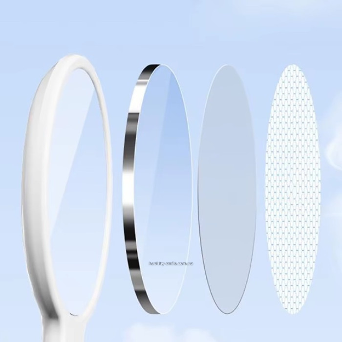 Стоматологическое зеркало с Led подсветкой, голубое